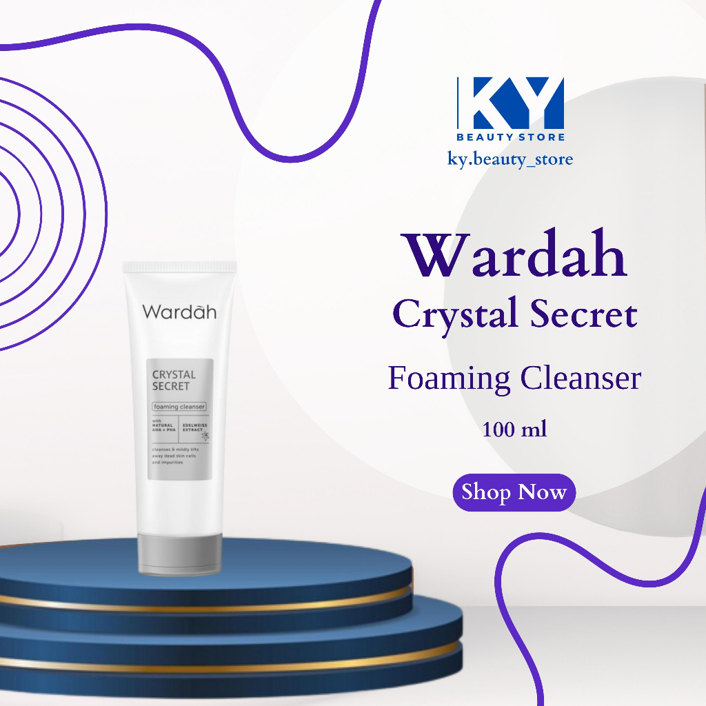 Wardah Crystal Secret Foaming Cleanser 100 ml - Pencuci Muka Wardah