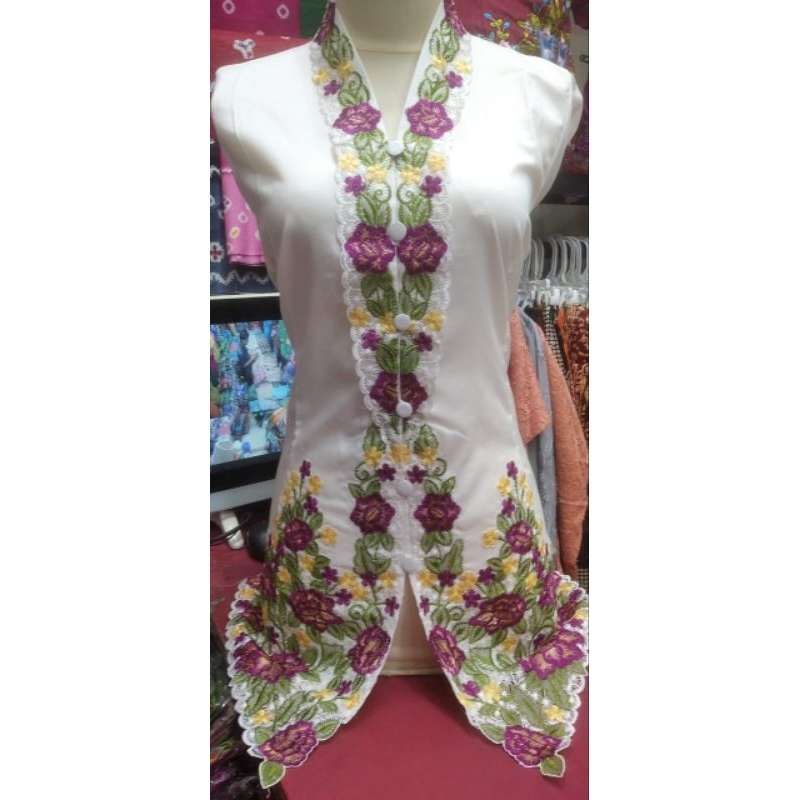 KEBAYA ENCIM BORDIR  bordir bunga warna // KEBAYA PESTA || KEBAYA BEST SELLER KEBAYA KARTINI