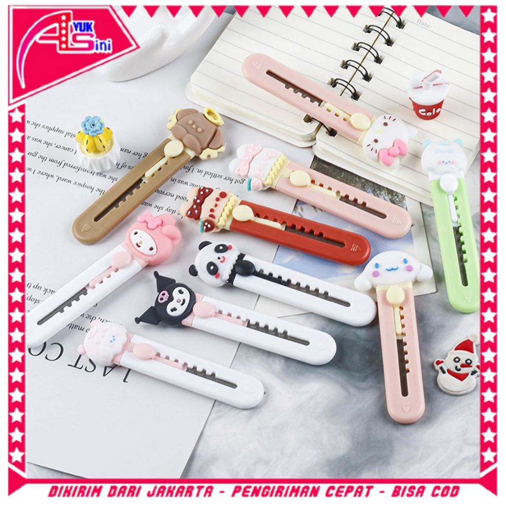 

AS Cutter Mini Portable Karakter Kartun Pisau Pemotong Kertas Model Tapak Hewan Cutter Unboxing Travel Kit Paper Lucu Hand Cutter Paw Mini Serbaguna