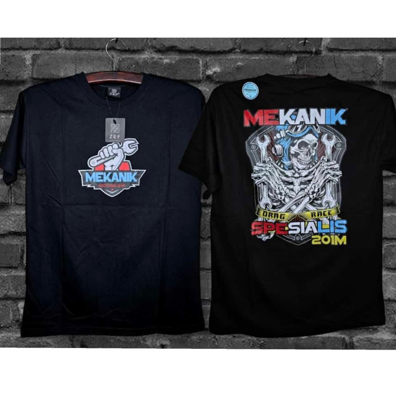 KAOS TSHIRT MEKANIK INDONESIA DRAG RACE SPESIALIS 201M