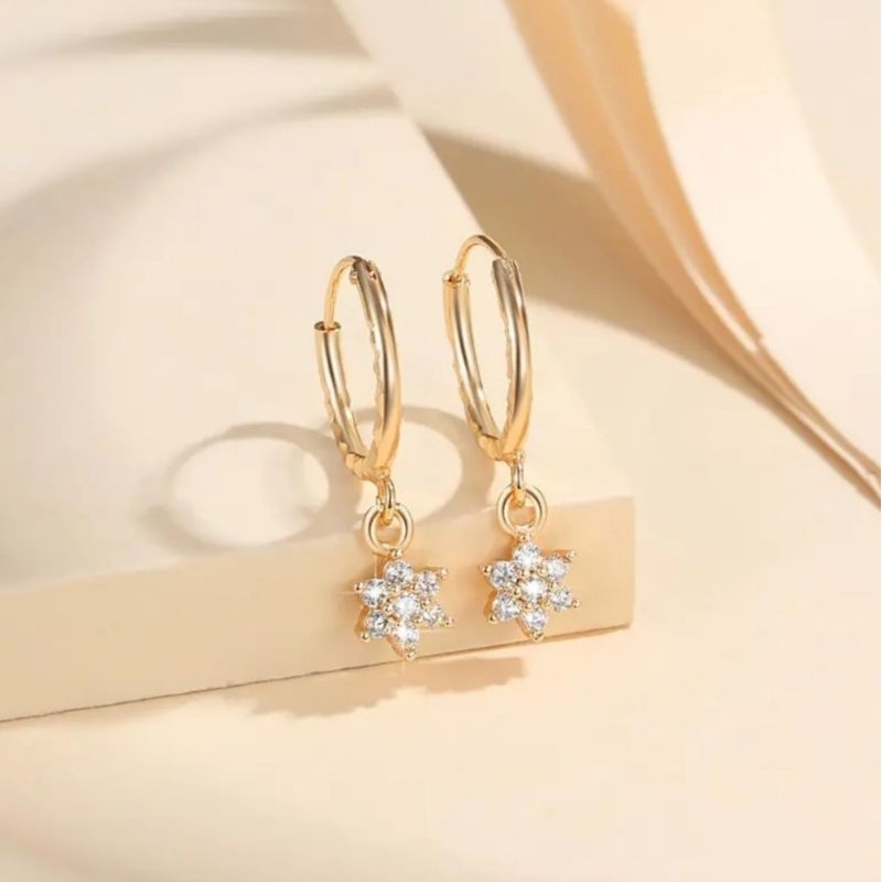 Anting Clip Bintang Titanium Aksoseris Perhiasan Anting Korea