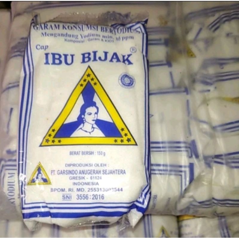 

GARAM CAP IBU BIJAK 150GR // 1 PAKET ISI 2PC