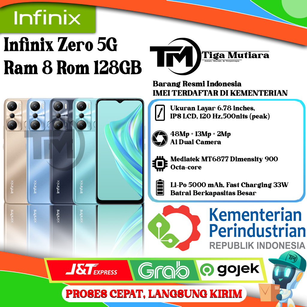 Infinix Zero 5G Ram 8 Rom 128GB