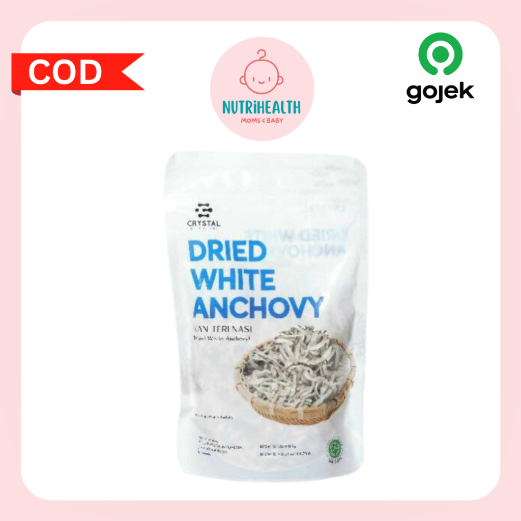 

Crystal of the Sea Dried White Anchovy 80gr / Ikan Teri Kering Bebas Formalin & Pengawet (Low Salt)
