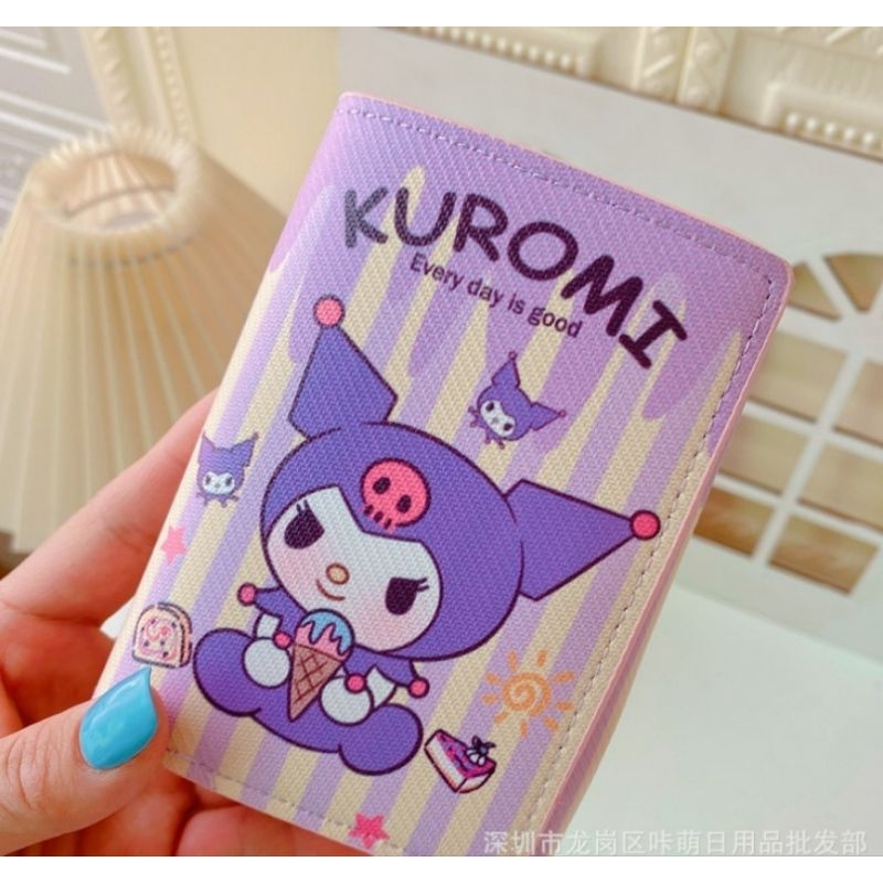 dompet lipat 3 sanrio kuromi dan cinamorol