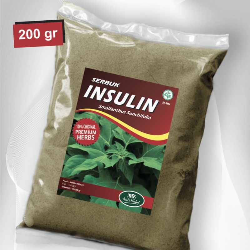 

daun insulin/daun insulin kering/Smallanthus Sonchifolius. 200 gram