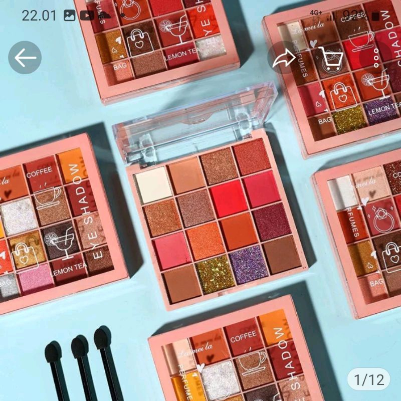 LAMEILA 3043 EYESHADOW PALETTE 16 WARNA CANTIK