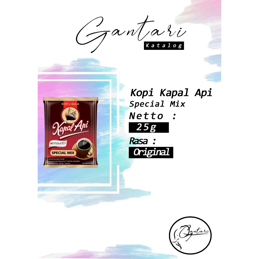 

Kapal Api Special Mix Kopi+Gula 25 g isi 10 Sachet