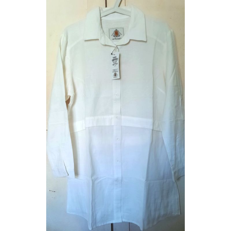 [NEW] Kemeja Tunik Jumbo Kemeja Tunik Putih Brand Le Rosetz