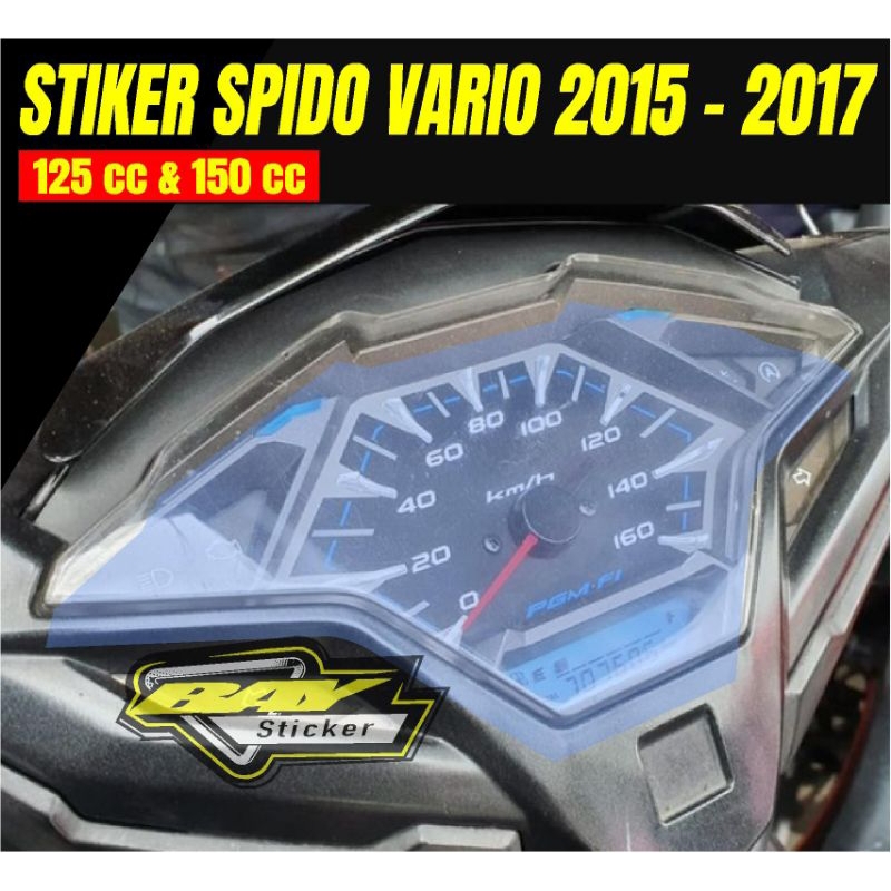 stiker spidometer vario 125 & 150 old/ stiker spido vario 2015-2017