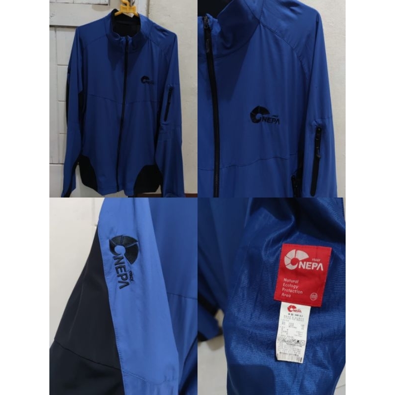 Jacket NEPA outdoor/gunung/running  size L HOODIE NEPA PL ORIGINAL PRIA BLUE