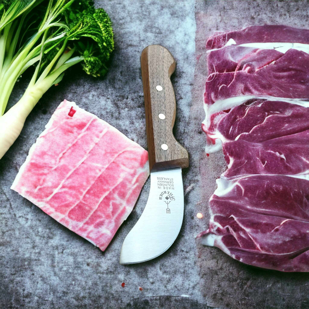 Pisau Seset Skinner Knife Cap Garpu Original Herder Solingen Germany