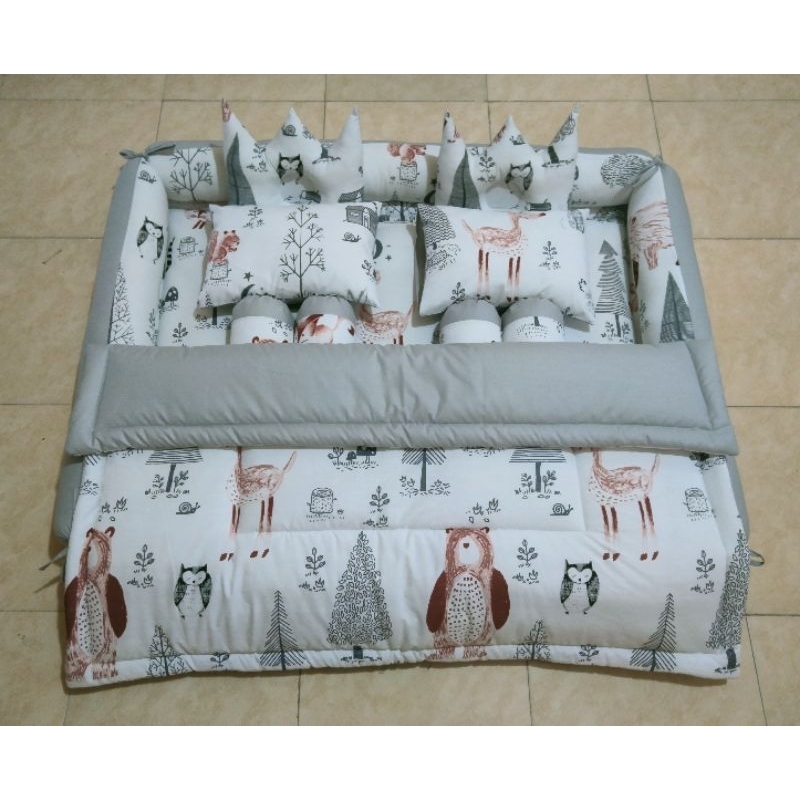 Kasur bayi kembar full set bedcover, full satu paket ready