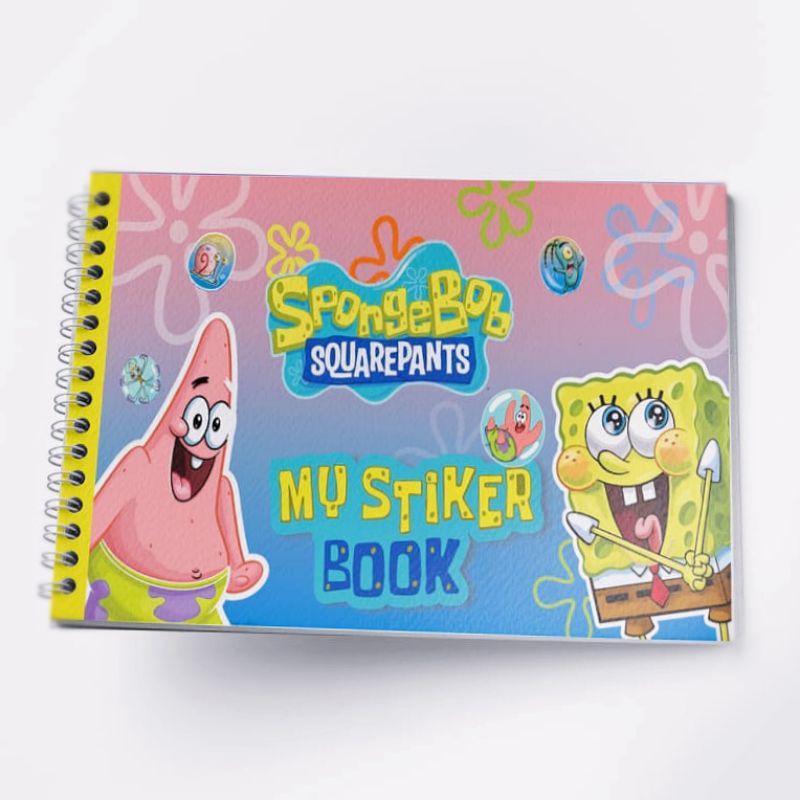 BOOKSCUBE - Spongebob Patrick Blank Sticker Book album Kosong