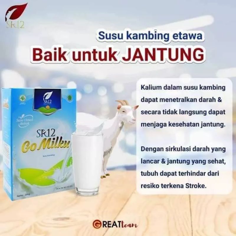 

SUSU GO MILKU SR12 Susu kambing Etawa Halal BPOM
