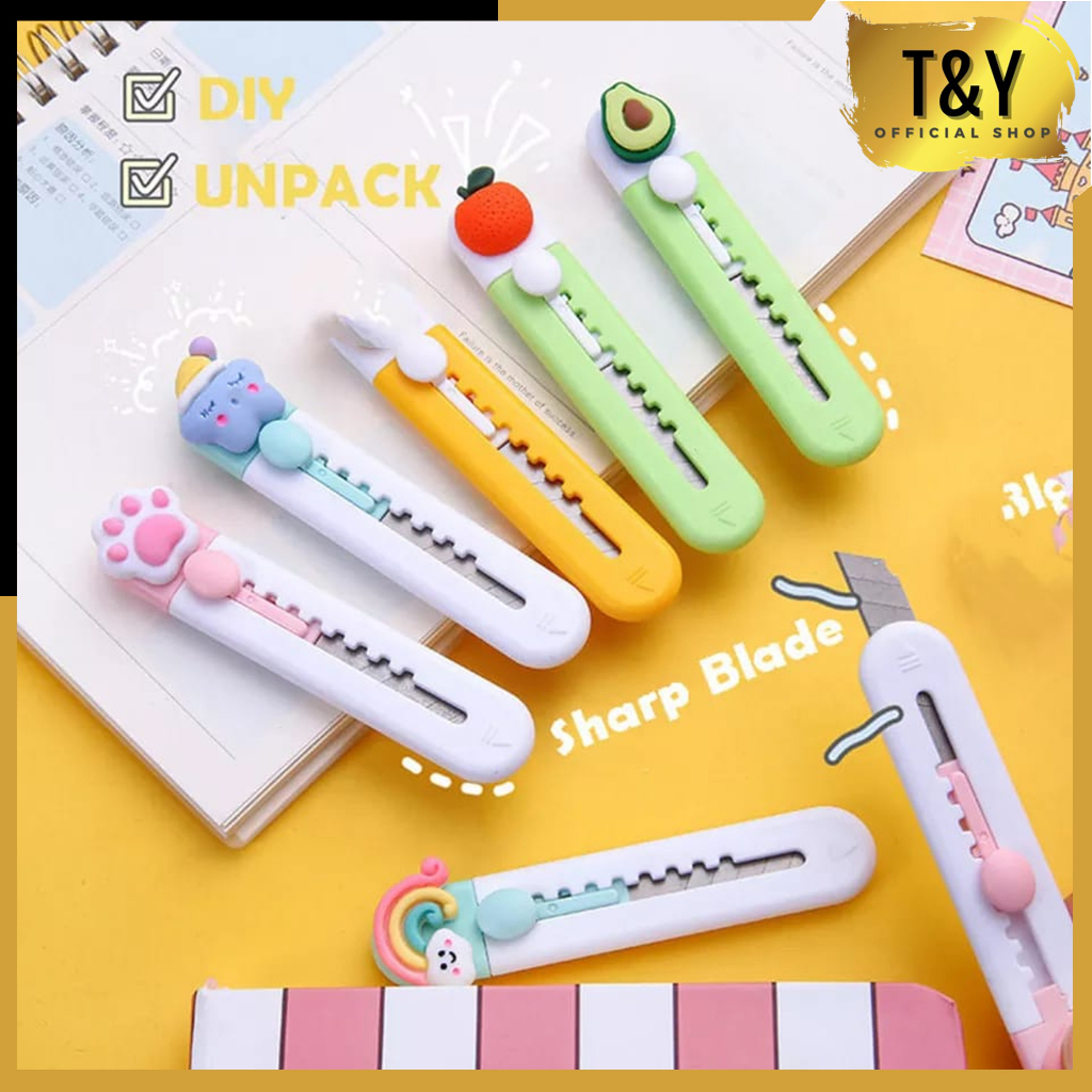 

T&Y Cutter Portable MinI Karakter Kartun Lucu Pisau Pemotong Kertas Model Tapak Hewan Cutter Unboxing Travel Kit Paper Lucu Hand Cutter Paw Mini Serbaguna