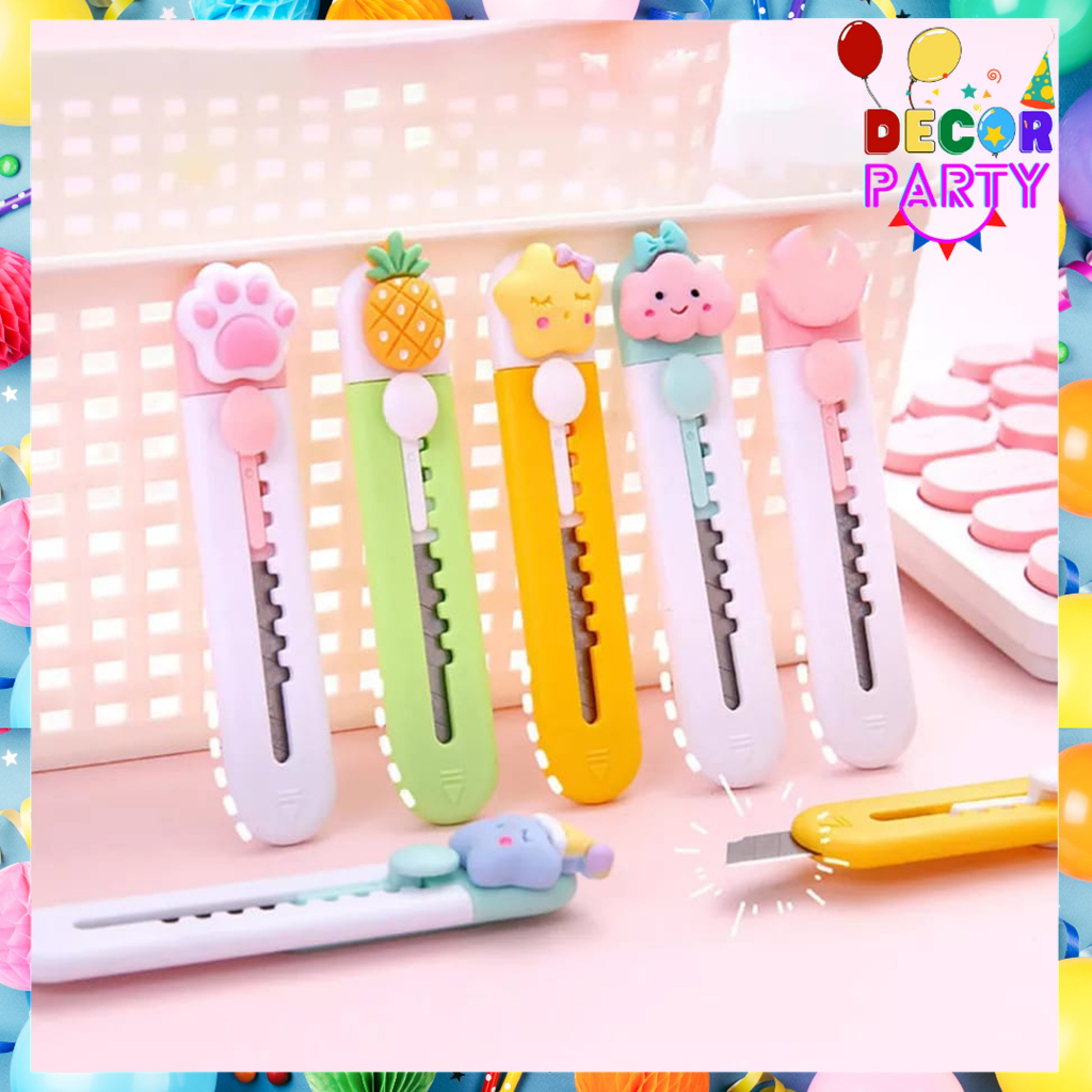 

DP Cutter Portable Mini Karakter Kartun Pisau Motif Pemotong Kertas Model Tapak Hewan Cutter Unboxing Travel Kit Paper Lucu Hand Cutter Paw Mini Serbaguna