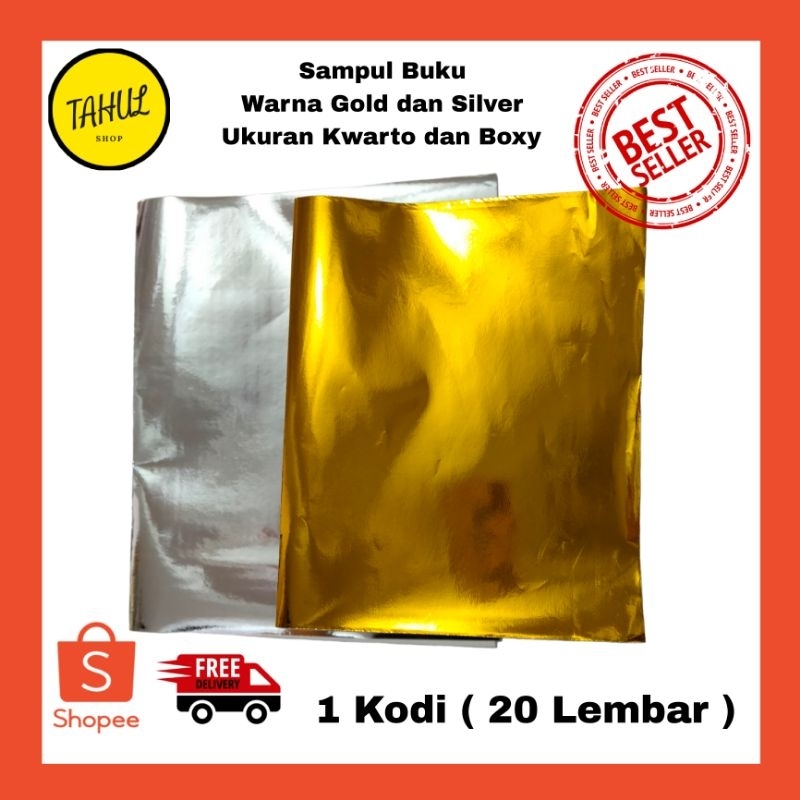 

1 Kodi ( 20 Lembar ) !!! Sampul Buku Warna Gold dan Silver Boxy dan kwarto / Bigboss / Campus / kampus Sampul buku Warna warni Sampul buku warna Silver / Ukuran buku Boxy Kwarto / Bigboss ukuran sampul / sampul Kertas Metalik / sampul berwarna