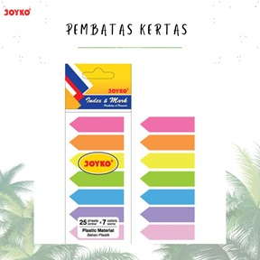 

Pembatas Buku / Pembatas Plastik /Pembatas Penanda / Index & Memo IM-31 Joyko ( Plastic, Panah )