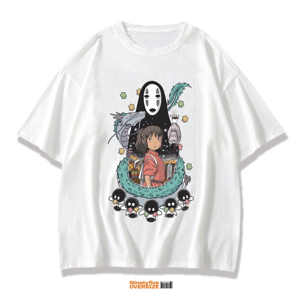 Kaos Studio Ghibli Spirited Away White Oversize