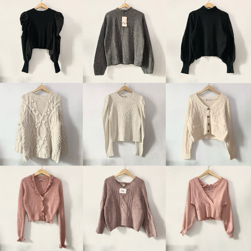 [PREMIUM & BRAND] Sweater Cardigan Model Vest Tali Rajut Rompi Premium Kepang Motif Argyle Ketupat B