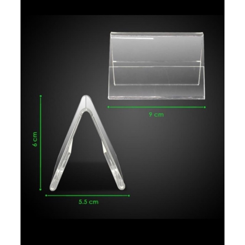 

akrilik papan nama tagname 2sisi uk9x6cm tebal 2mm