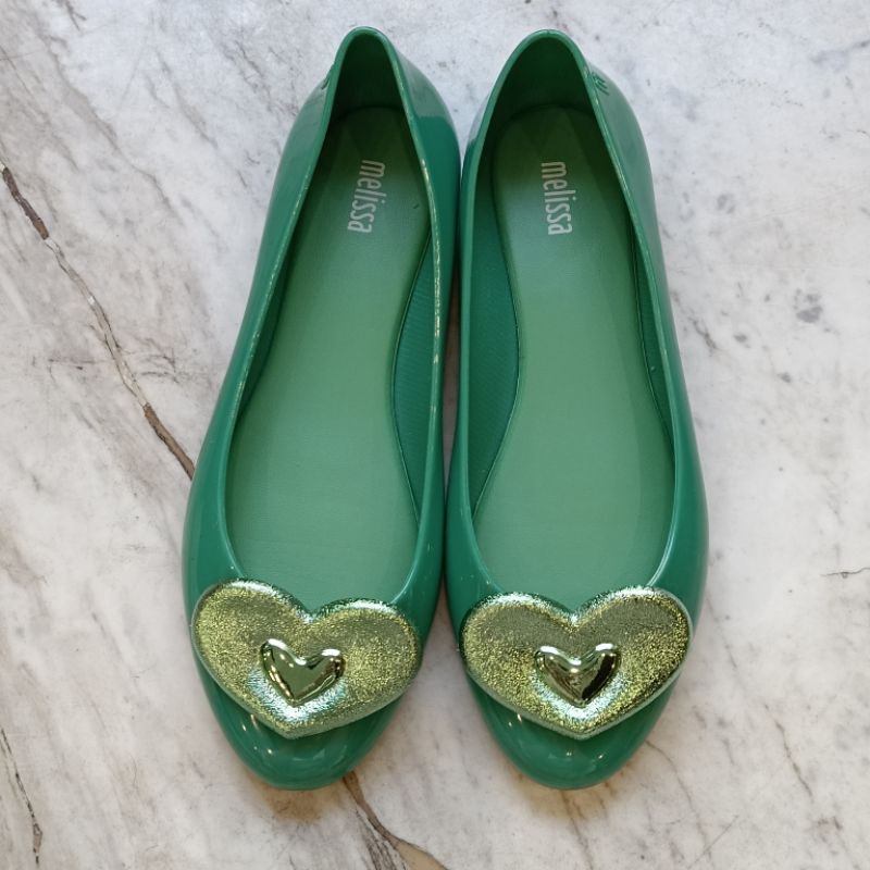 Sweet Love VII Heart Shoes / Sepatu Impor Jelly / Flat Shoe / Hati Love / Black Pink Green Blue / Hi