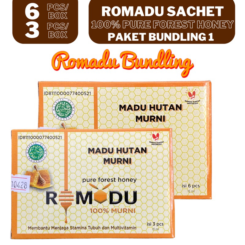 

Romadu Sachet Madu Hutan Murni Paket Bundling 1