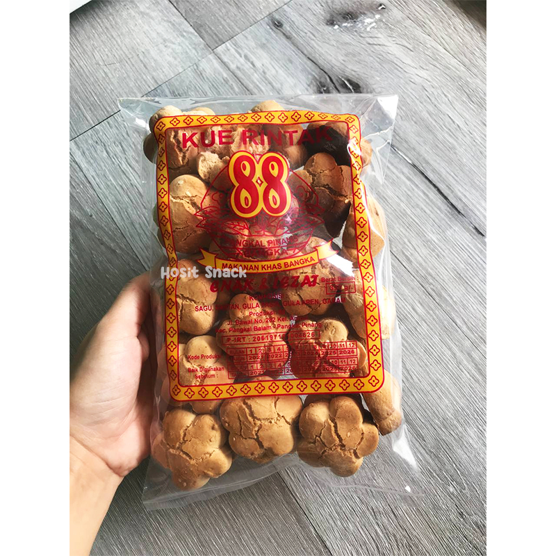 

Kue Rintak Bangka Cap 88 - Rintak Khas Bangka / Kue Bangka / Snack Tradisional Bangka / Snack Khas Bangka / Kue Bangkit Sagu Halal Vegan