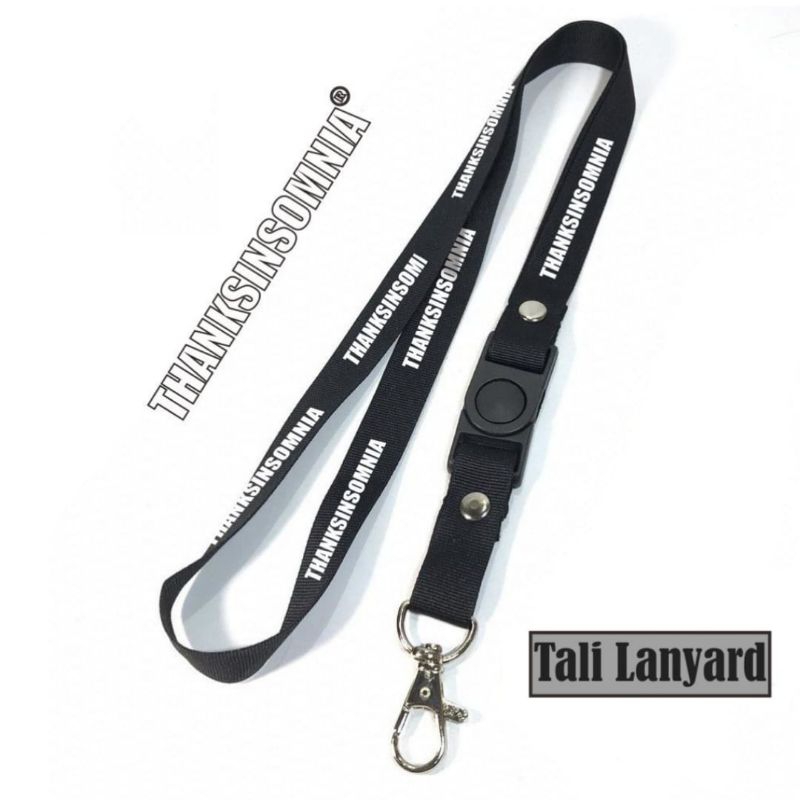 

lanyard Thankinsomnia lanyard DISTRO gantungan kunci name tag id card kartu nama / tali lanyard gantungan leher fullprint
