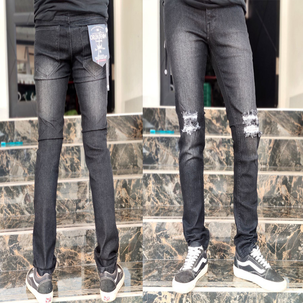 clana jeans sobek orlen denim panjang selimfit