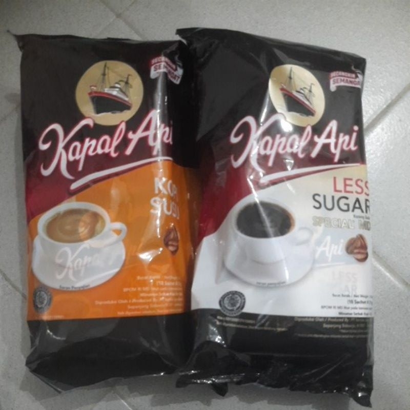 

KAPAL API KOPI SUSU / SPECIAL MIX LESS SUGAR ISI 10 SACHET