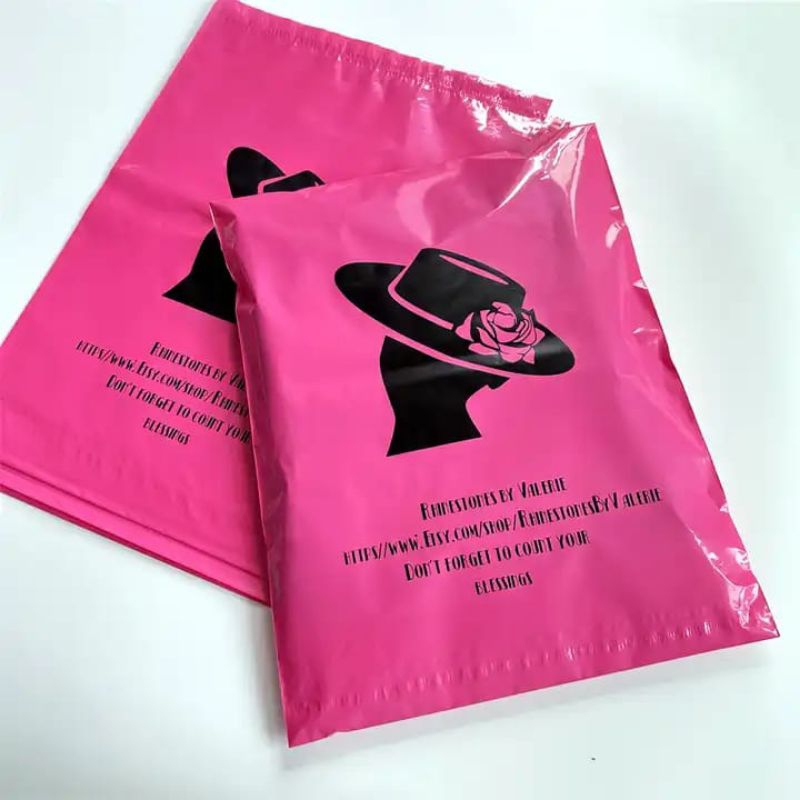 

COSTUM SABLON POLYMAILER PLASTIK PACKING PE GLOSSY PREMIUM FUSCHIA SERIES