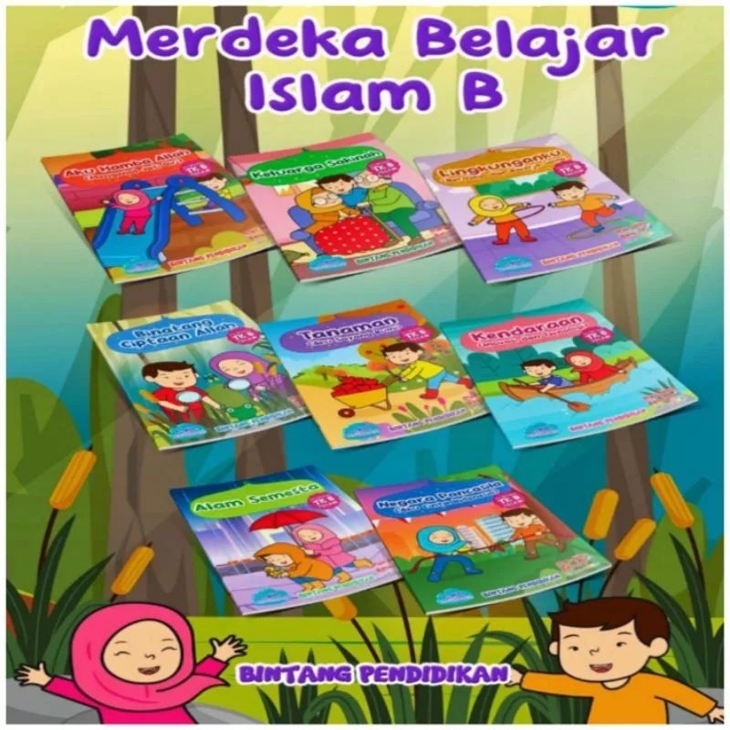Buku Paket TK/PAUD ISLAM - Tematik Islam - Kurikulum Merdeka Belajar - Isi 8 Buku