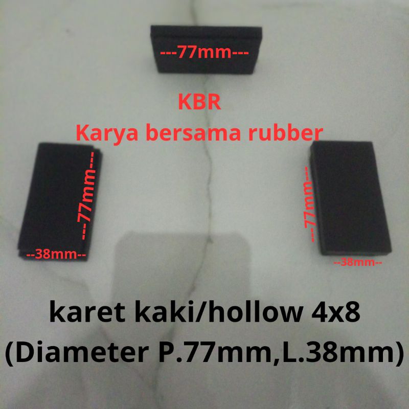 karet kaki/hollow 4x8