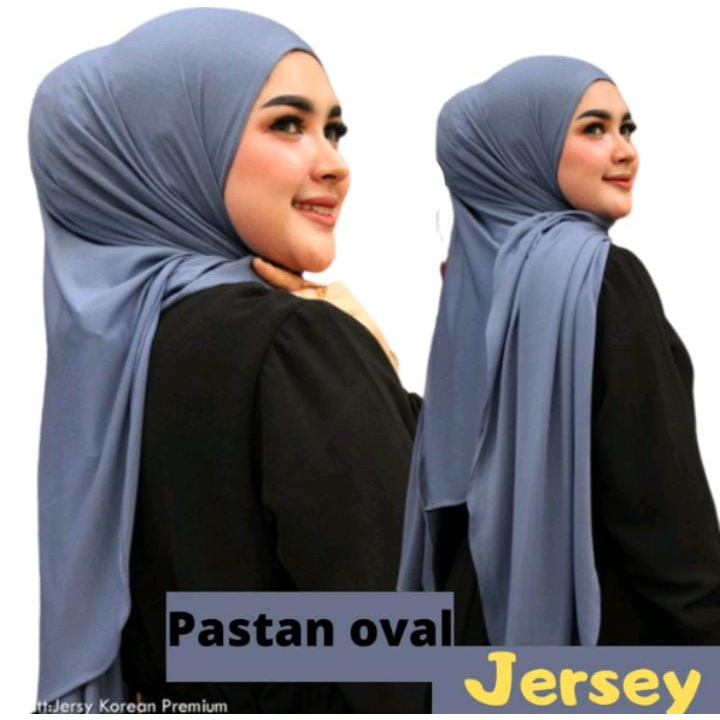 Pashmina Oval Jersey Premium/Pashmina Oval Jersey/Kerudung Pasmina Oval