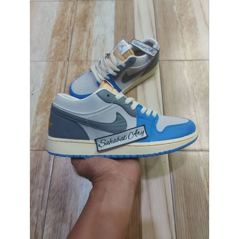 Sepatu AJ 1 Low Tokyo Vintage UNC Grey