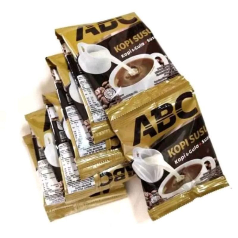 

Kopi abc susu 1 renceng isi 10