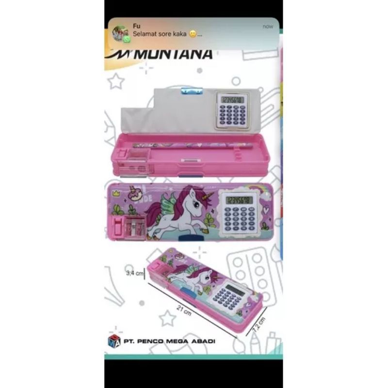 

ZUNEASHOP - KOTAK PENSIL MAGNET ADA KALKULATOR