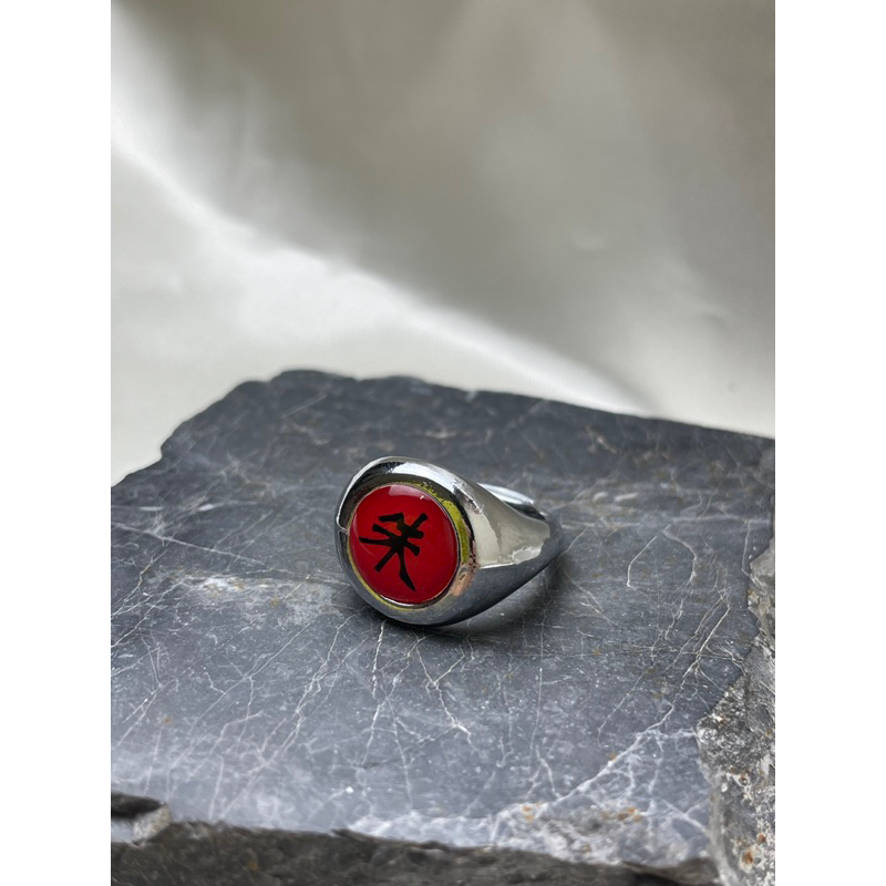 Itachi Ring - Cincin Akatsuki Pria Titanium Cosplay