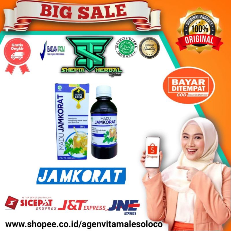 

Paket 3 Botol Madu JAMKORAT Asli Original | Madu Herbal Obat Asam Urat Dan Kolesterol Herbal