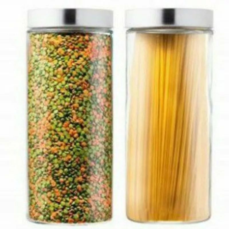 Stoples Kaca 2 Liter Toples Makanan Toples Kue Kering 2 Liter