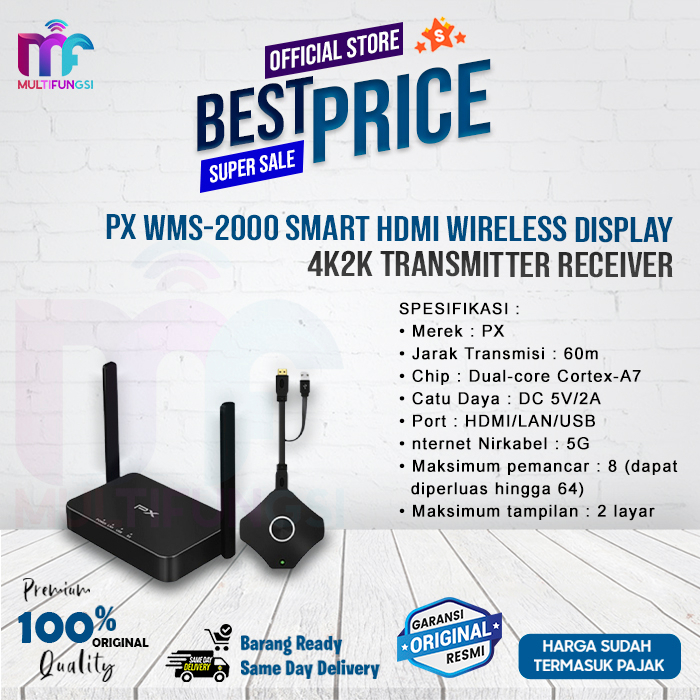 PX WMS-2000 Smart HDMI Wireless Display 4K2K Transmitter Receiver