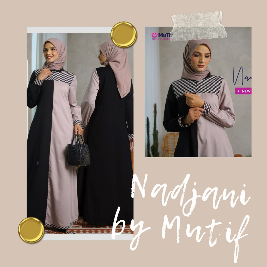 GAMIS MUTIF / GAMIS MUTIF NADJANI / GAMIS MUTIF TERBARU / NADJANI MUTIF / GAMIS MUTIF BRANDED / GAMI