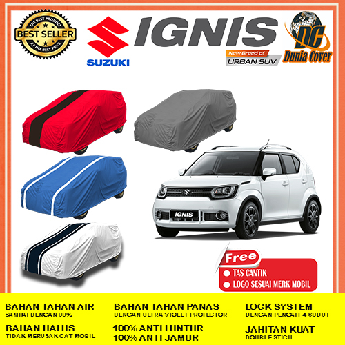 Cover Mobil Suzuki Ignis GL, GL Sport Edition, GX Anti Air Waterproof Outdoor Uv Protection, SELIMUT