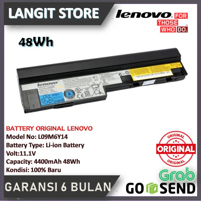Baterai Laptop untuk Lenovo IdeaPad S100 S10-3 S205 S110 U160 S100c S205s U165 L09S6Y14 L09M6Y14