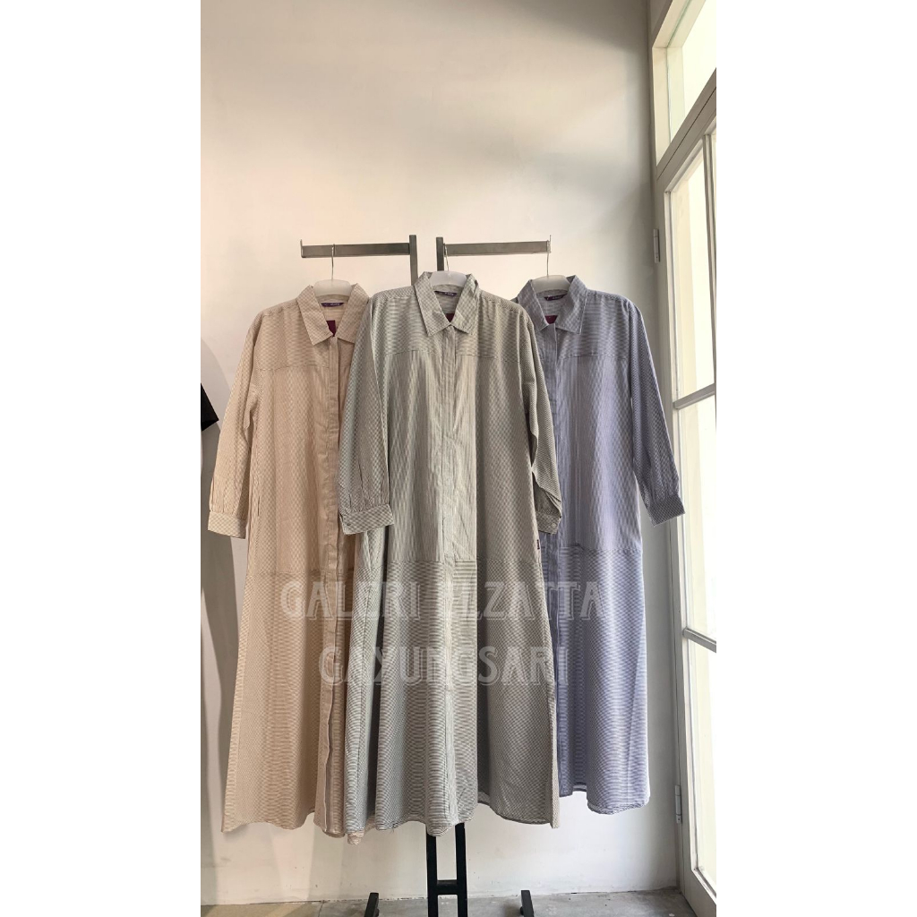 Elzatta Gamis Katun Stripe