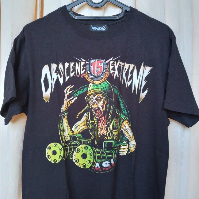 ts tshirt kaos metal konser Obscene Extreme Asia 15 not hammersonic rock in solo hellprint deadsquad