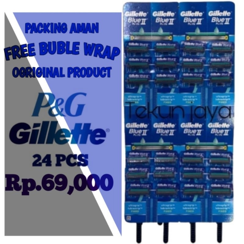 Razor Pisau Cukur Blue 24Pcs / 1 Lembar