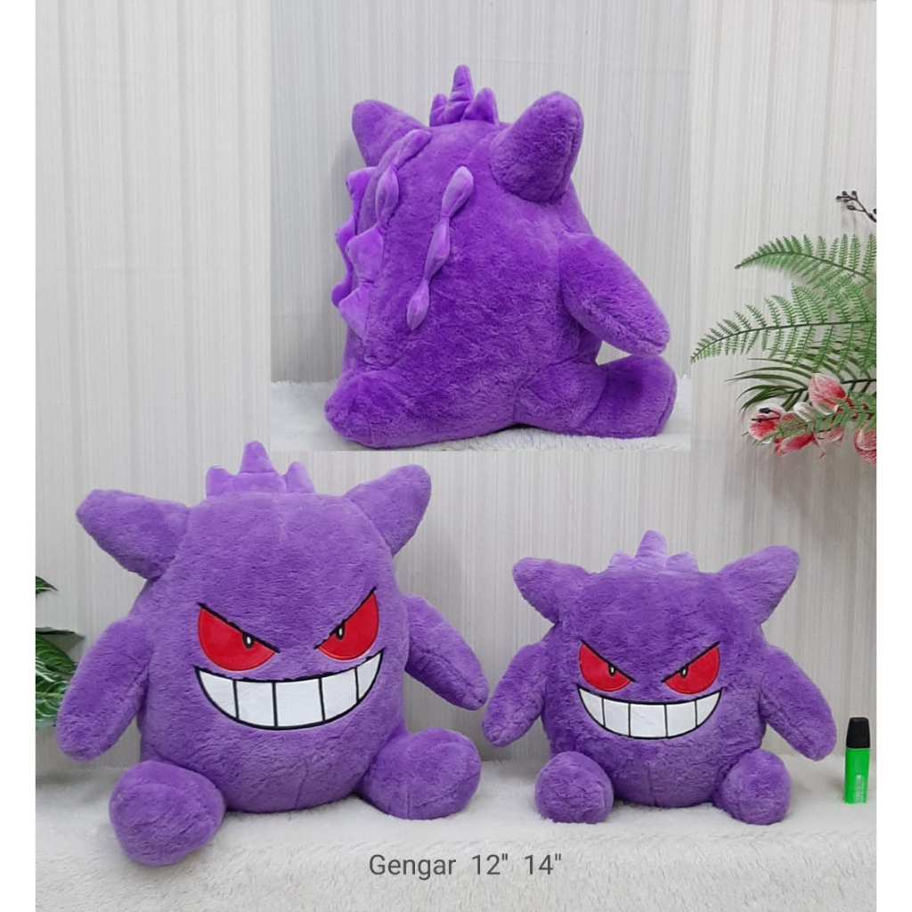 Boneka Pikachu Gengar /Boneka Bulbasaurus Pokemon